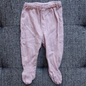 Serendipity organic pink footie pants 56cm